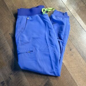 Figs Zamora Jogger Scrub Pants - Ceil Blue